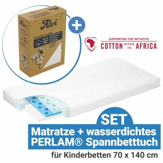 Best Sale 🧨 Alvi 2-tlg. Matratzen-Set für Kinderbetten 70 x 140 cm / Babymatratze Farm + Spannbetttuch PERLAM® - Natur 😀 1 Best Sale 🧨 Alvi 2-tlg. Matratzen-Set für Kinderbetten 70 x 140 cm / Babymatratze Farm + Spannbetttuch PERLAM® - Natur 😀