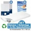 Hot Sale 😍 Alvi 4-tlg. Matratzen-Set für Kinderbetten 70 x 140 cm / Babymatratze Eco Planet + Betteinlage + 2 Spannbetttücher 😀