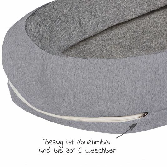 Outlet 🥰 Alvi 8-tlg. Schlummer-Set - Nestchen + 3 Bodys + Strampelsack + 3 Kratzfäustlinge - Grau Weiß 🥰 4 Outlet 🥰 Alvi 8-tlg. Schlummer-Set - Nestchen + 3 Bodys + Strampelsack + 3 Kratzfäustlinge - Grau Weiß 🥰 - Image 4