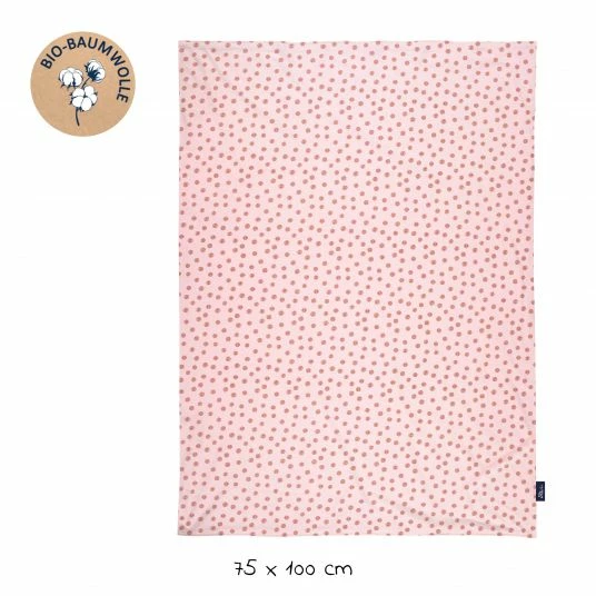 Flash Sale ✨ Alvi Babydecke Jersey - Organic Cotton 75 x 100 cm - Curly Dots 😀 2 Flash Sale ✨ Alvi Babydecke Jersey - Organic Cotton 75 x 100 cm - Curly Dots 😀 - Image 2