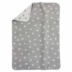 Best reviews of ๐ Alvi Cotton - Cuddly blanket 75 x 100 cm - Stars - Grey ๐คฉ