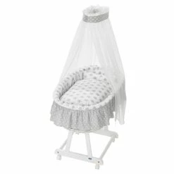 Coupon βοΈ Alvi Complete bassinet Jola White - Stars - Silver β¨