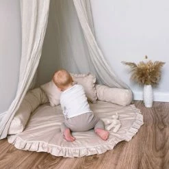 Flash Sale ✨ Alvi Krabbeldecke Rund - Organic Cotton 100 cm - Volant 👍 -Live & Sleep Sales alvi krabbeldecke rund organic cotton 100 cm volant 612570496 d4