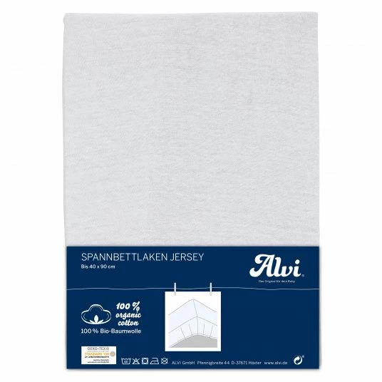 Flash Sale ❤️ Alvi Spannbetttuch aus Bio-Baumwolle für kleine Matratzen 40 x 90 cm - Weiß ⭐ 1 Flash Sale ❤️ Alvi Spannbetttuch aus Bio-Baumwolle für kleine Matratzen 40 x 90 cm - Weiß ⭐