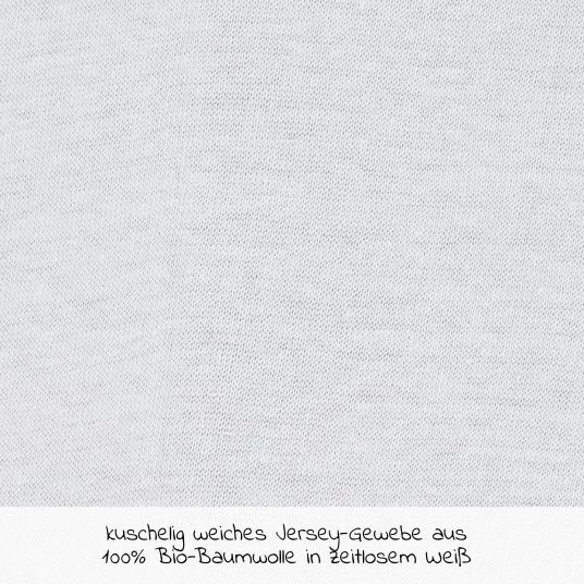 Flash Sale ❤️ Alvi Spannbetttuch aus Bio-Baumwolle für kleine Matratzen 40 x 90 cm - Weiß ⭐ 2 Flash Sale ❤️ Alvi Spannbetttuch aus Bio-Baumwolle für kleine Matratzen 40 x 90 cm - Weiß ⭐ - Image 2