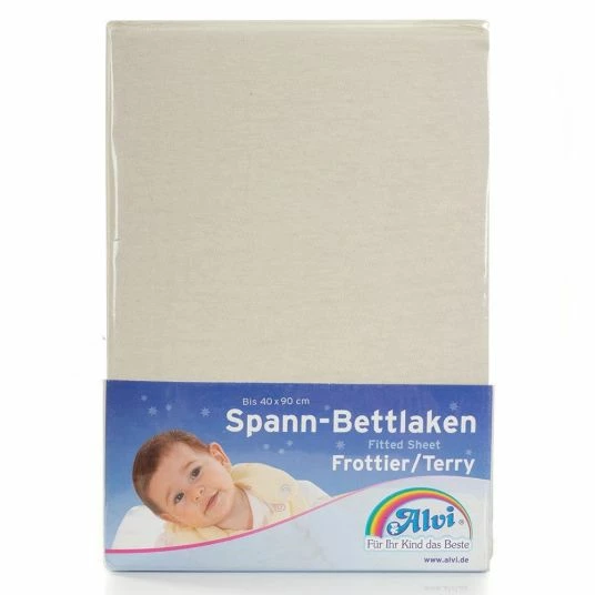 Wholesale 😉 Alvi Fitted sheet for pram & cradle 40 x 90 cm - Natur ⭐ 1 Wholesale 😉 Alvi Fitted sheet for pram & cradle 40 x 90 cm - Natur ⭐