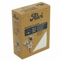 Coupon 🛒 Alvi Spannbetttuch wasserdicht aus Bio-Baumwolle PERLAM® für Kinderbett 60 x 120 / 70 x 140 cm ✨