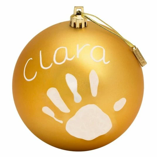 Discount 🤩 Baby Art Christbaumkugel für Abdruck & Beschriftung - Matt Gold 👍 1 Discount 🤩 Baby Art Christbaumkugel für Abdruck & Beschriftung - Matt Gold 👍
