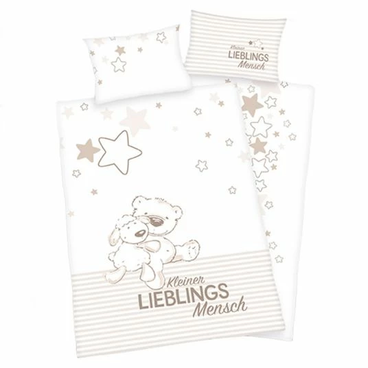 Best deal 👍 Baby Best Wende-Bettwäsche 100 x 135 cm - Kleiner Lieblingsmensch ❤️ 1 Best deal 👍 Baby Best Wende-Bettwäsche 100 x 135 cm - Kleiner Lieblingsmensch ❤️