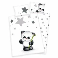 Best Pirce 💯 Baby Best Reversible bed linen 100 x 135 cm - Small panda 🥰