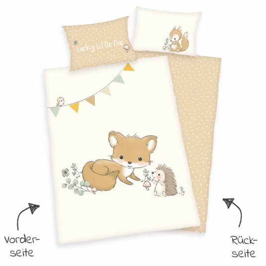 Outlet 😉 Baby Best Wende-Bettwäsche - 100 x 135 cm - Waldfreunde 👏 2 Outlet 😉 Baby Best Wende-Bettwäsche - 100 x 135 cm - Waldfreunde 👏 - Image 2