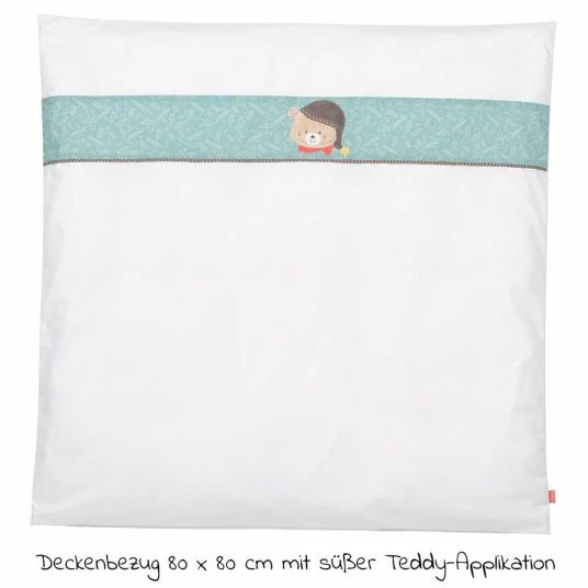 Outlet 🎁 Baby Fehn 3-tlg. Bettwäsche-Set für Beistellbett & Wiege 90x40 cm / Spannbetttuch und Bettwäsche - Bruno Bär - Weiß 🔥 4 Outlet 🎁 Baby Fehn 3-tlg. Bettwäsche-Set für Beistellbett & Wiege 90x40 cm / Spannbetttuch und Bettwäsche - Bruno Bär - Weiß 🔥 - Image 4