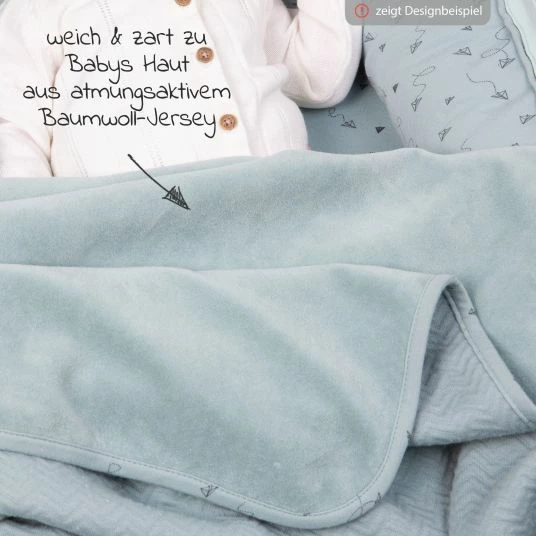 Promo 🧨 Bébé-jou Wende-Decke 75 x 100 cm - Paper Planes 🔔 3 Promo 🧨 Bébé-jou Wende-Decke 75 x 100 cm - Paper Planes 🔔 - Image 3