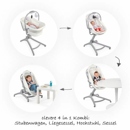Outlet ๐ Chicco Stubenwagen, Hochstuhl, Sessel Baby Hug 4 in 1 Air - White Snow ๐ 2 Outlet ๐ Chicco Stubenwagen, Hochstuhl, Sessel Baby Hug 4 in 1 Air - White Snow ๐ - Image 2