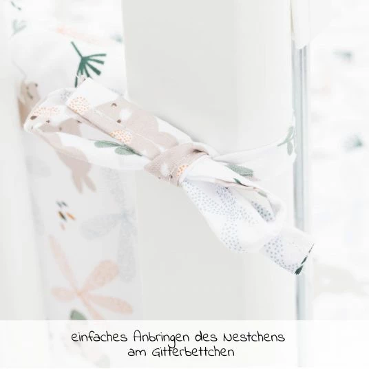 Discount 🎉 Fillikid 4-tlg. Bettwäsche-Set für Nino Decke 80 x 80 cm, Kissen 35 x 40 cm, Matratze & Nestchen - Kangaroo - Weiß - Collection 2022 👏 4 Discount 🎉 Fillikid 4-tlg. Bettwäsche-Set für Nino Decke 80 x 80 cm, Kissen 35 x 40 cm, Matratze & Nestchen - Kangaroo - Weiß - Collection 2022 👏 - Image 4