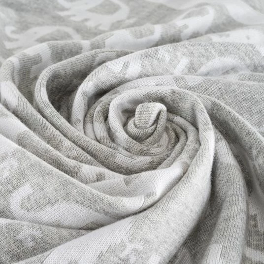 Best Pirce π Fillikid Cotton blanket 75 x 100 cm - Elephants - Grey White π 4 Best Pirce π Fillikid Cotton blanket 75 x 100 cm - Elephants - Grey White π - Image 4