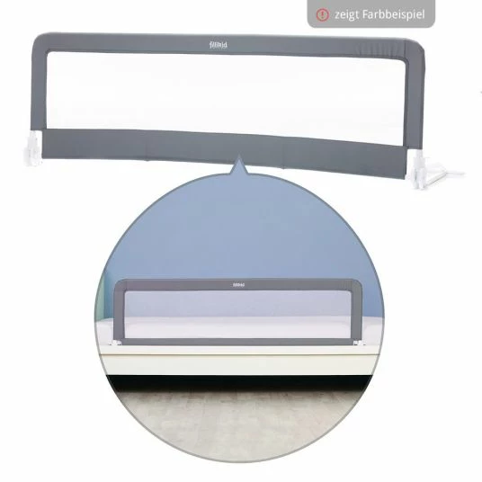 Best deal 😉 Fillikid Bettschutzgitter Emma klappbar für Standart & Boxspringbetten 150 x 50 cm - Grau - Collection 2022 ❤️ 2 Best deal 😉 Fillikid Bettschutzgitter Emma klappbar für Standart & Boxspringbetten 150 x 50 cm - Grau - Collection 2022 ❤️ - Image 2