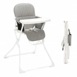 Outlet 🎉 Fillikid Hochstuhl Tom mit Essbrett - klein faltbar nur 4,3 kg - Granit - Collection 2022 👏