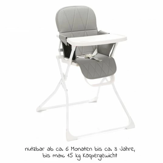 Outlet π Fillikid Hochstuhl Tom mit Essbrett - klein faltbar nur 4,3 kg - Granit - Collection 2022 π 2 Outlet π Fillikid Hochstuhl Tom mit Essbrett - klein faltbar nur 4,3 kg - Granit - Collection 2022 π - Image 2