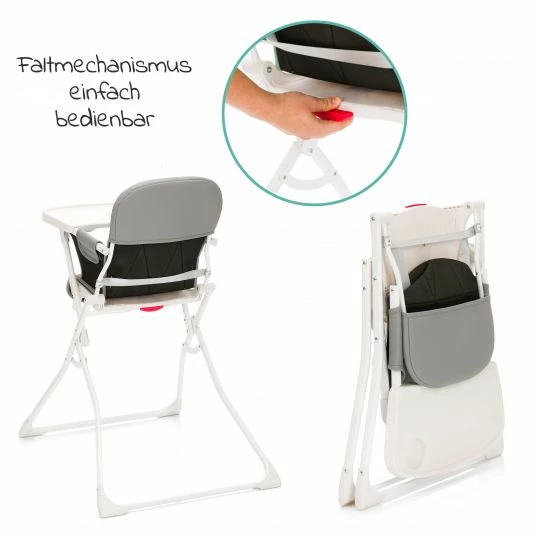 Outlet π Fillikid Hochstuhl Tom mit Essbrett - klein faltbar nur 4,3 kg - Granit - Collection 2022 π 4 Outlet π Fillikid Hochstuhl Tom mit Essbrett - klein faltbar nur 4,3 kg - Granit - Collection 2022 π - Image 4