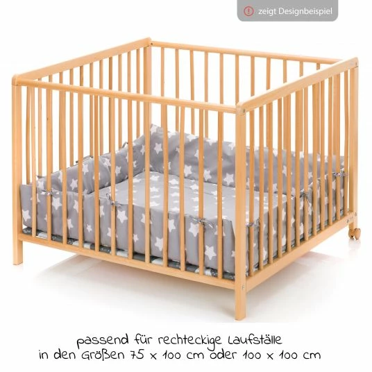 New 🤩 Fillikid Laufstalleinlage für Laufgitter mit 75 x 100 cm & 100 x 100 cm - Sterne - Grau - Collection 2022 🛒 2 New 🤩 Fillikid Laufstalleinlage für Laufgitter mit 75 x 100 cm & 100 x 100 cm - Sterne - Grau - Collection 2022 🛒 - Image 2