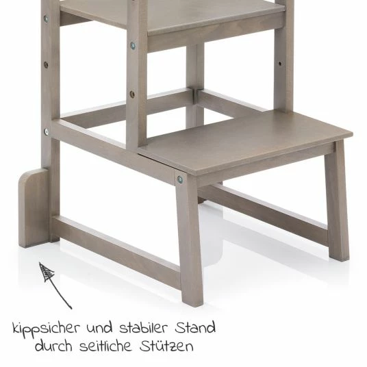 Outlet 😍 Fillikid Lernturm 3-fach höhenverstellbar bis 90 kg belastbar - Grau 🌟 4 Outlet 😍 Fillikid Lernturm 3-fach höhenverstellbar bis 90 kg belastbar - Grau 🌟 - Image 4