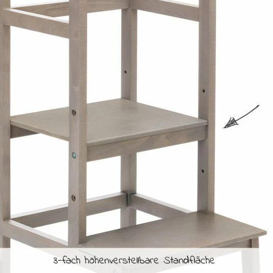 Outlet 😍 Fillikid Lernturm 3-fach höhenverstellbar bis 90 kg belastbar - Grau 🌟 5 Outlet 😍 Fillikid Lernturm 3-fach höhenverstellbar bis 90 kg belastbar - Grau 🌟 - Image 5