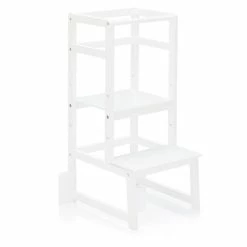 Outlet 🎉 Fillikid Lernturm 3-fach höhenverstellbar bis 90 kg belastbar - Weiß 🎉