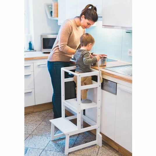 Outlet 🎉 Fillikid Lernturm 3-fach höhenverstellbar bis 90 kg belastbar - Weiß 🎉 2 Outlet 🎉 Fillikid Lernturm 3-fach höhenverstellbar bis 90 kg belastbar - Weiß 🎉 - Image 2