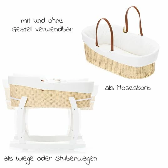 Best reviews of 👍 Fillikid Moseskorb Set mit Schaukelgestell inkl. Innenbezug & Matratze - Weiß Natur 🥰 2 Best reviews of 👍 Fillikid Moseskorb Set mit Schaukelgestell inkl. Innenbezug & Matratze - Weiß Natur 🥰 - Image 2