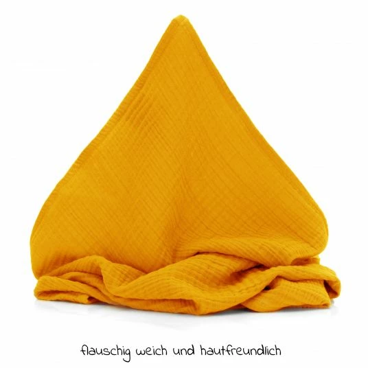 Cheapest ⭐ Fillikid Musselindecke Soft 2-lagig 85 x 85 cm - Curry - Collection 2022 😉 3 Cheapest ⭐ Fillikid Musselindecke Soft 2-lagig 85 x 85 cm - Curry - Collection 2022 😉 - Image 3