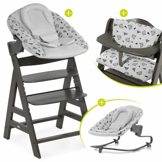 Brand new π Hauck Alpha Charcoal Select Newborn Set - 4-tlg. Hochstuhl + Aufsatz & Wippe Premium (verstellbar) Nordic Grey + Sitzpolster π 1 Brand new π Hauck Alpha Charcoal Select Newborn Set - 4-tlg. Hochstuhl + Aufsatz & Wippe Premium (verstellbar) Nordic Grey + Sitzpolster π