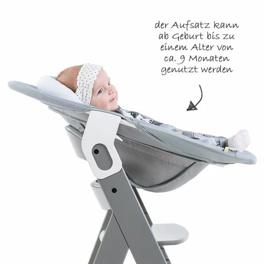 Cheapest 😉 Hauck Alpha Plus Grey Newborn Set - 4-piece high chair + newborn insert & rocker stretch grey + seat cushion 💯 5 Cheapest 😉 Hauck Alpha Plus Grey Newborn Set - 4-piece high chair + newborn insert & rocker stretch grey + seat cushion 💯 - Image 5
