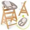 Cheap 🧨 Hauck Alpha Plus Natur Newborn Set - 3-piece high chair + newborn insert & bouncer Stretch Beige 🧨