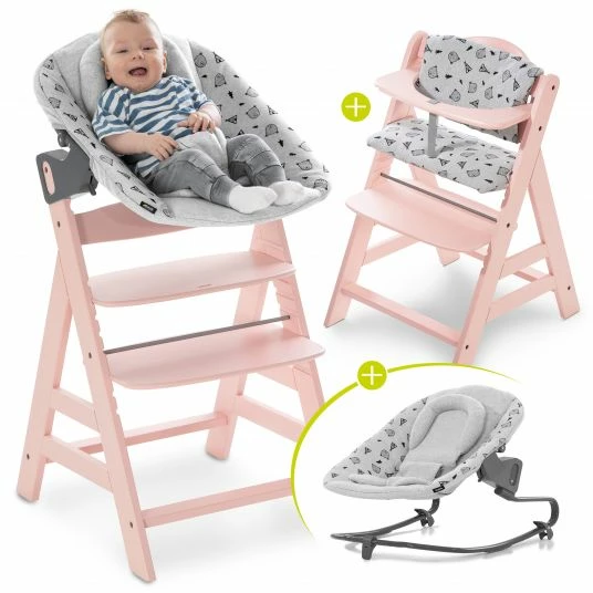 Hot Sale ๐ Hauck Alpha Plus Rose Newborn Set - 4-tlg. Hochstuhl + Aufsatz & Wippe Premium (verstellbar) Nordic Grey + Sitzpolster ๐ 1 Hot Sale ๐ Hauck Alpha Plus Rose Newborn Set - 4-tlg. Hochstuhl + Aufsatz & Wippe Premium (verstellbar) Nordic Grey + Sitzpolster ๐