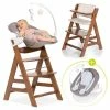 Best Pirce 🧨 Hauck Alpha Plus Walnut Newborn Set Deluxe - 4-tlg. Hochstuhl + 2in1 Neugeboreneneinsatz (verstellbar) + Sitzpolster 🧨