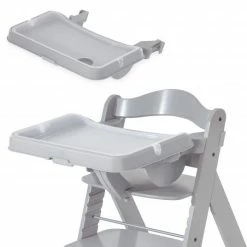 Cheap 😉 Hauck Alpha Tray - 2-teiliges Essbrett & Tisch für Alpha Hochstühle - Grey 😍