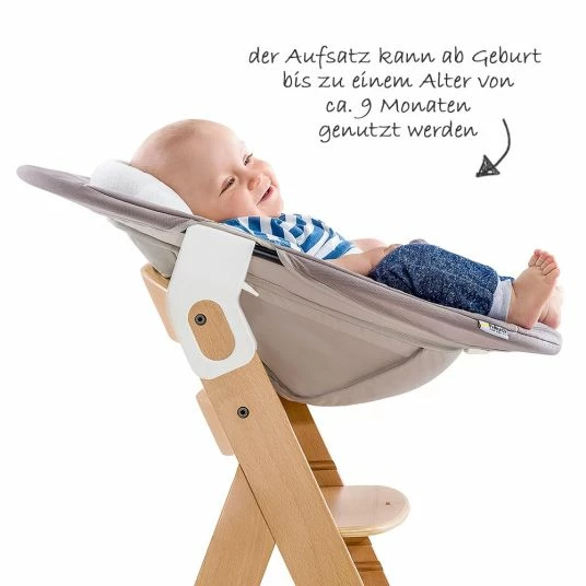 Cheapest ✨ Hauck Beta Plus Natur Newborn Set - 5-piece high chair + newborn insert & bouncer stretch beige + dining board + seat cushion 👏 5 Cheapest ✨ Hauck Beta Plus Natur Newborn Set - 5-piece high chair + newborn insert & bouncer stretch beige + dining board + seat cushion 👏 - Image 5