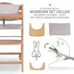 Live & Sleep Sales -Live & Sleep Sales hauck beta plus natur newborn set deluxe 5 tlg hochstuhl 2in1 neugeboreneneinsatz essbrett sitzpolster 3110 1840 d1