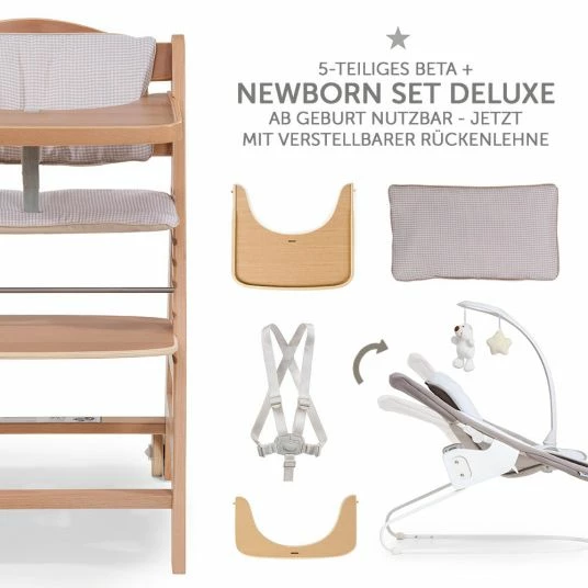 Best Sale π Hauck Beta Plus Natur Newborn Set Deluxe - 5-tlg. Hochstuhl + 2in1 Neugeboreneneinsatz + Essbrett + Sitzpolster π€© 2 Best Sale π Hauck Beta Plus Natur Newborn Set Deluxe - 5-tlg. Hochstuhl + 2in1 Neugeboreneneinsatz + Essbrett + Sitzpolster π€© - Image 2