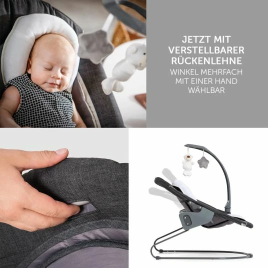 Deals ❤️ Hauck Beta Plus White Newborn Set - 5-tlg. Hochstuhl + Aufsatz & Wippe Deluxe, Essbrett, Sitzkissen - Melange Grey 👏 6 Deals ❤️ Hauck Beta Plus White Newborn Set - 5-tlg. Hochstuhl + Aufsatz & Wippe Deluxe, Essbrett, Sitzkissen - Melange Grey 👏 - Image 6