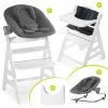 Best deal 🧨 Hauck Beta Plus White Newborn Set - 5-tlg. Hochstuhl + Aufsatz & Wippe Premium, Essbrett, Sitzkissen - Jersey Charcoal 👍