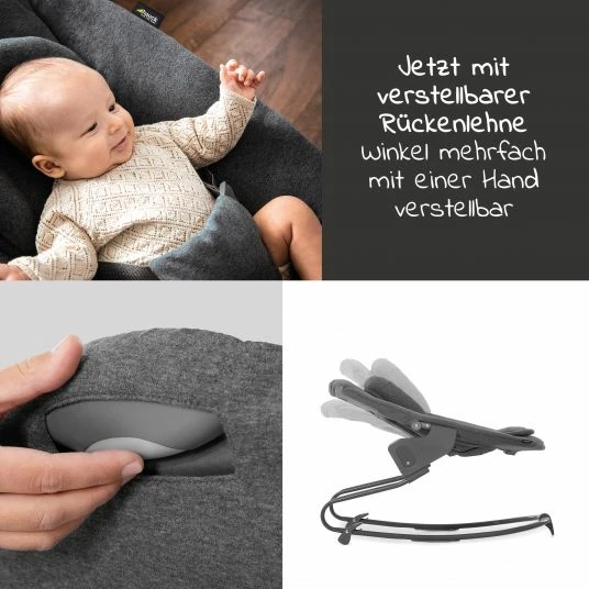 Best deal 𧨠Hauck Beta Plus White Newborn Set - 5-tlg. Hochstuhl + Aufsatz & Wippe Premium, Essbrett, Sitzkissen - Jersey Charcoal π 6 Best deal 𧨠Hauck Beta Plus White Newborn Set - 5-tlg. Hochstuhl + Aufsatz & Wippe Premium, Essbrett, Sitzkissen - Jersey Charcoal π - Image 6