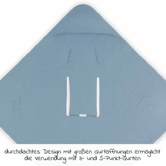 Best Pirce 🥰 Hauck Einschlagdecke / Kuscheldecke Snuggle So Cosy - Dusty Blue 🤩 4 Best Pirce 🥰 Hauck Einschlagdecke / Kuscheldecke Snuggle So Cosy - Dusty Blue 🤩 - Image 4