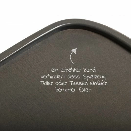 Discount 👍 Hauck Essbrett & Tisch aus Holz für Alpha Hochstühle (Wooden Tray) - Charcoal 🌟 6 Discount 👍 Hauck Essbrett & Tisch aus Holz für Alpha Hochstühle (Wooden Tray) - Charcoal 🌟 - Image 6