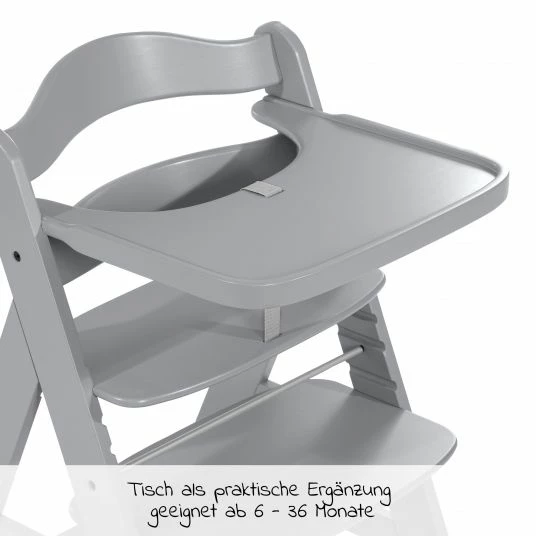 Flash Sale 🎉 Hauck Essbrett und Tisch aus Holz für Alpha Hochstühle (Wooden Tray) - Grau ✨ 3 Flash Sale 🎉 Hauck Essbrett und Tisch aus Holz für Alpha Hochstühle (Wooden Tray) - Grau ✨ - Image 3