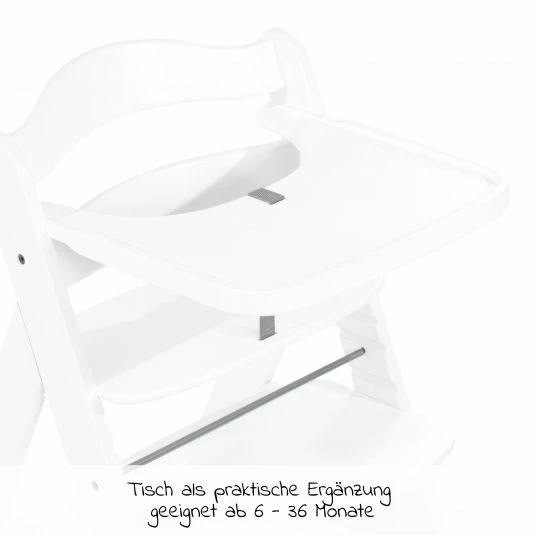 Deals 💯 Hauck Essbrett und Tisch aus Holz für Alpha Hochstühle (Wooden Tray) - Weiß ✔️ 3 Deals 💯 Hauck Essbrett und Tisch aus Holz für Alpha Hochstühle (Wooden Tray) - Weiß ✔️ - Image 3