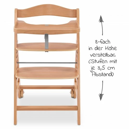 Wholesale ⭐ Hauck Hochstuhl Alpha Move Natur - im Sparset inkl. Essbrett, Sitzkissen Jersey Charcoal und 2x Silikonteller 🧨 6 Wholesale ⭐ Hauck Hochstuhl Alpha Move Natur - im Sparset inkl. Essbrett, Sitzkissen Jersey Charcoal und 2x Silikonteller 🧨 - Image 6