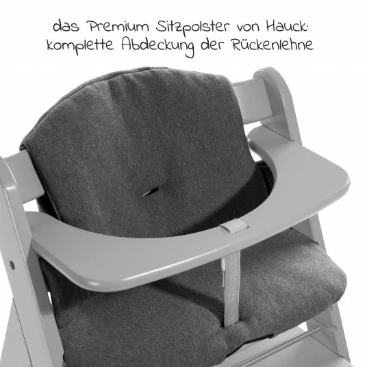 Outlet π₯ Hauck Hochstuhl Alpha Plus Grey - im Sparset inkl. Sitzkissen Jersey Charcoal - Grau π― 3 Outlet π₯ Hauck Hochstuhl Alpha Plus Grey - im Sparset inkl. Sitzkissen Jersey Charcoal - Grau π― - Image 3