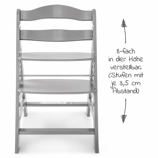 Outlet π₯ Hauck Hochstuhl Alpha Plus Grey - im Sparset inkl. Sitzkissen Jersey Charcoal - Grau π― 6 Outlet π₯ Hauck Hochstuhl Alpha Plus Grey - im Sparset inkl. Sitzkissen Jersey Charcoal - Grau π― - Image 6